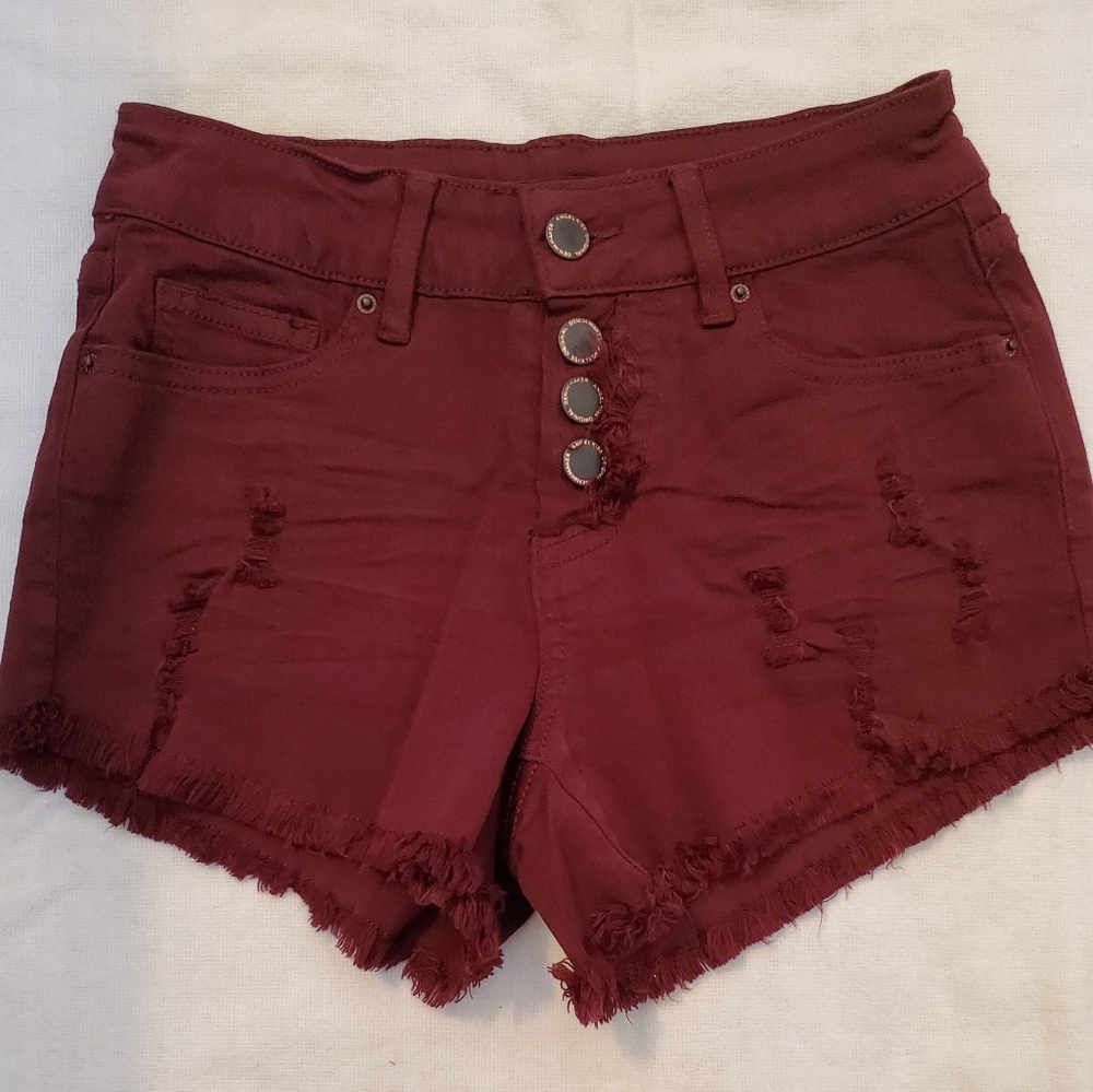 Angel Kiss Burgundy Shorts